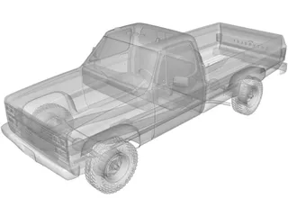 Chevrolet K20 Pickup (1987) 3D Model preview