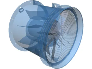 Industrial Fan 3D Model preview