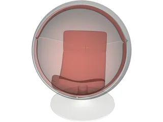 Ball Chair 3D Model preview