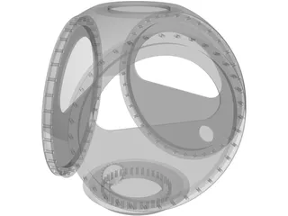 Rotor Hub for Wind Turbine 3D Model preview