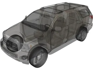 Toyota Sequoia (2010) 3D Model preview