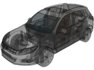 Volkswagen Tiguan (2010) 3D Model preview