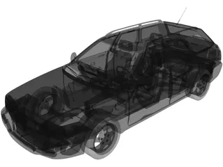 Audi 80 Avant RS2 (1994) 3D Model preview