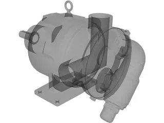 Viking Hydraulic Motor 3D Model preview
