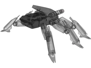 Mecha Spider 3D Model preview