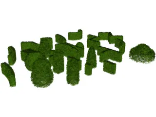 Hedge Plant Collection 3D Model preview