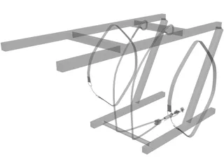Liferaft Holder 3D Model preview