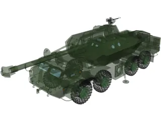 ShKH vz.2000 Dana 155mm 3D Model preview