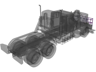 Peterbilt 359 Monster 3D Model preview
