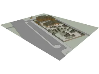 Pilgrimage Complex with Chapel 3D Model preview