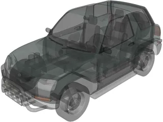 Toyota RAV4 (1994) 3D Model preview