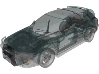Subaru Impreza Wagon (1997) 3D Model preview