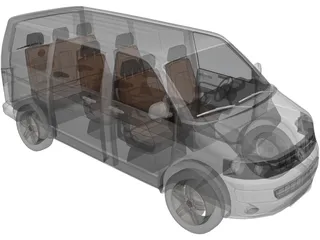 Volkswagen Multivan 3D Model preview