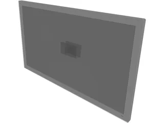 Sony LCD TV 3D Model preview