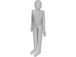Maniqui 1.76 m 3D Model preview