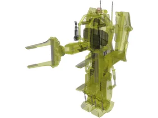 Alien Robot 3D Model preview