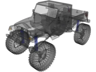 Jeep Brute Pickup (2011) 3D Model preview