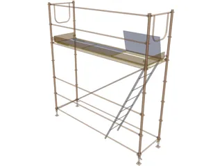 Tubular Scaffolding 3D Model preview