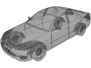 Toyota Mark II (2001) 3D Model preview