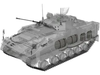 Warrior MCV UN 3D Model preview