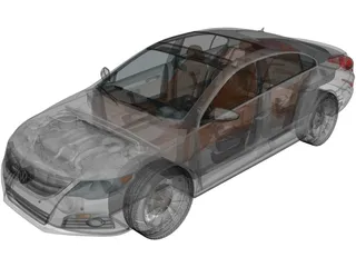 Volkswagen Passat CC 3D Model preview