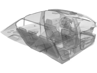 Interior Subaru Legacy (2010) 3D Model preview