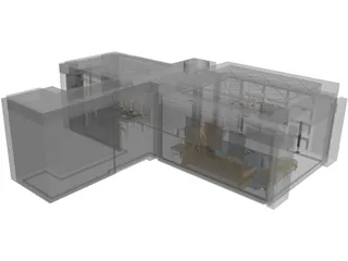 Arab-Style Living Room 3D Model preview