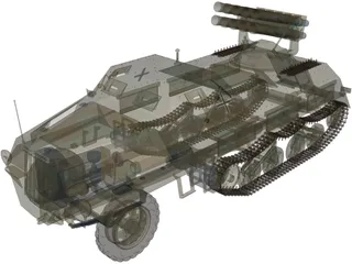 Panzerwerfer 42 3D Model preview
