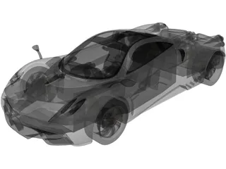 Pagani Huayra 3D Model preview