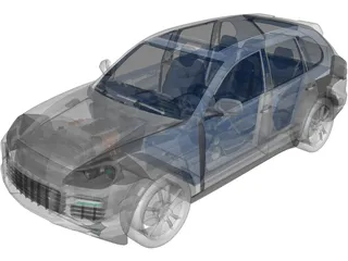 Porsche Cayenne (2007) 3D Model preview