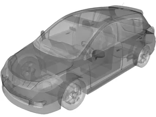 Nissan Tiida (2010) 3D Model preview