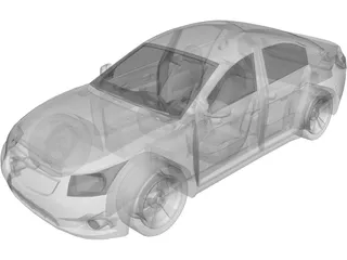 Chevrolet Cruze (2010) 3D Model preview