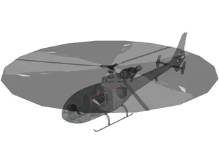 SA 342 Gazelle 3D Model preview