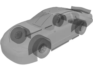 NASCAR Stock Car 3D Model preview