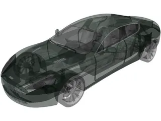 Aston Martin Rapide (2010) 3D Model preview