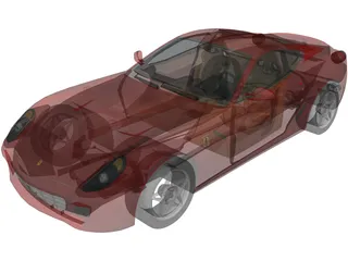 Ferrari 599 GTB Fiorano 3D Model preview