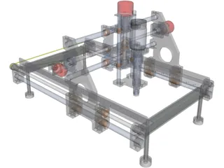 CNC Router Machine 3D Model preview