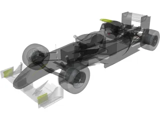Brawn BGP 001 3D Model preview