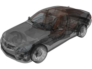 Mercedes-Benz E-Class 63 AMG (W212) 3D Model preview