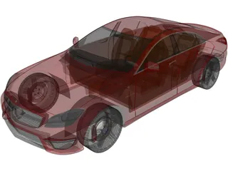 Mercedes-Benz CLS63 AMG 3D Model preview