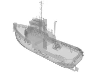 Sydney Tug Boat 3D Model preview