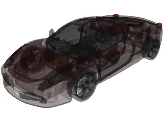 Ferrari 458 Italia 3D Model preview