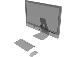 Apple iMac 27 inch 3D Model preview