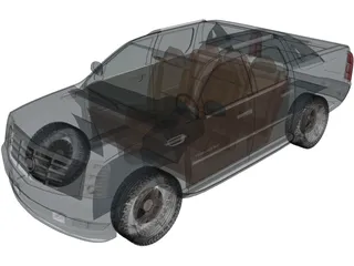 Cadillac Escalade EXT (2007) 3D Model preview