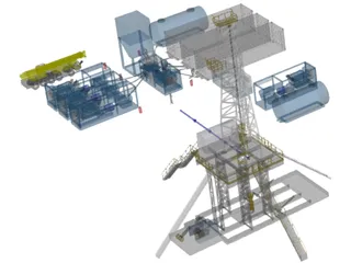 Refinery 3D Model preview
