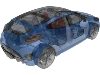 Hyundai Veloster (2012) 3D Model preview
