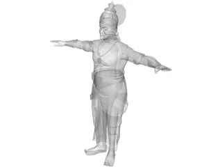 Indian King 3D Model preview