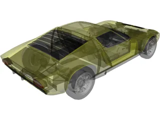 Lamborghini Miura P400 3D Model preview