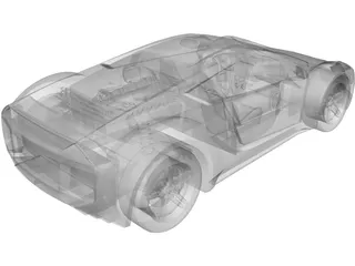 Saleen S5S Raptor 3D Model preview