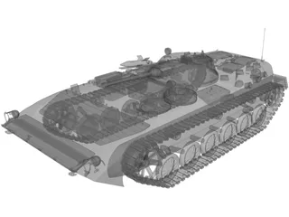 BMP Battle Infantry Vehicle 3D Model preview